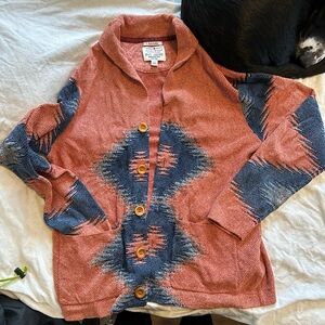 Lucky Brand Geometric/Aztec Cardigan